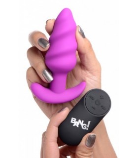 SILICONE ANAL TORNADO VIBRÉ USB AVEC TÉLÉCOMMANDE VIOLET