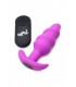 VIBRATED ANAL TORNADO SILICONE USB W/ PURPLE REMOTE