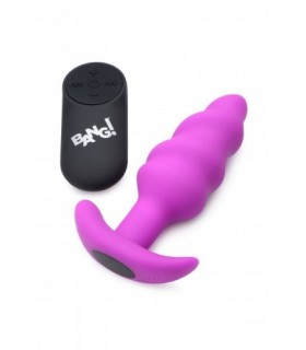 VIBRIERENDER ANAL TORNADO SILIKON USB MIT FERNBEDIENUNG LILA