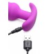 VIBRATED ANAL TORNADO SILICONE USB W/ PURPLE REMOTE