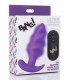 VIBRATED ANAL TORNADO SILICONE USB W/ PURPLE REMOTE