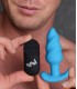 VIBRATED ANAL TORNADO SILICONE USB W/ BLUE CONTROL