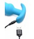 VIBRATED ANAL TORNADO SILICONE USB W/ BLUE CONTROL