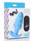 SILICONE ANALE VIBRATO TORNADO USB CON CONTROLLO BLU