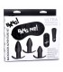 SET X 3 ANAL PLUG ADVENTURE USB CON TELECOMANDO