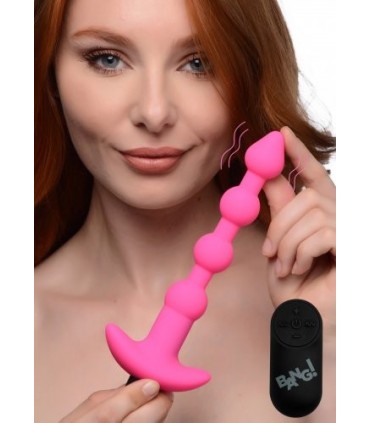 USB VIBRATING ANAL STRIP WITH PINK CONTROL