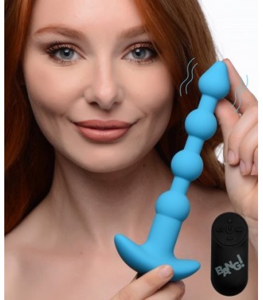 USB VIBRIERENDER ANALSTREIFEN MIT BLAUER STEUERUNG