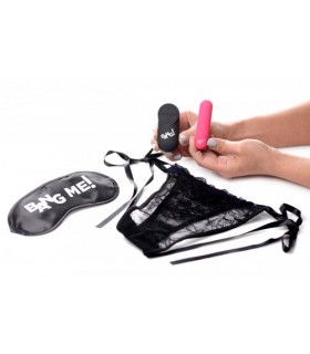 PANTY VIBRADOR USB C/ MANDO Y ANTIFAZ