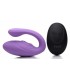 VIBRADOR DOBLE CON PULSATORIO USB C/ MANDO LILA