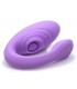 VIBRADOR DOBLE CON PULSATORIO USB C/ MANDO LILA