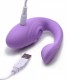 DOUBLE VIBRATEUR AVEC USB PULSATOIRE AVEC CONTRÔLE LILAS