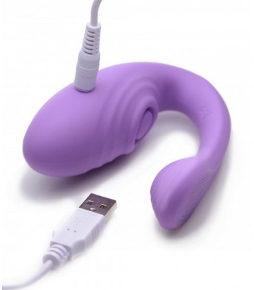 DOPPELVIBRATOR MIT PULSATORISCHEM USB MIT FLIEDERSTEUERUNG