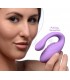 DOUBLE VIBRATOR WITH PULSATORY USB W/ LILAC CONTROL