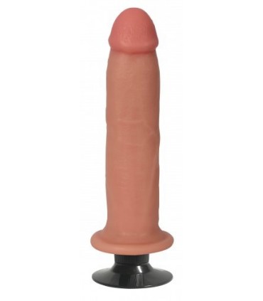 BARESKIN VIBRATING PENIS 20'30 CM X 5 CM WITH SUCTION CUP