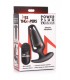 VIBRATORE IN SILICONE USB A SPINA CAVA CON CONTROLLO NERO