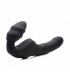 HARNAIS SILICONE DOUBLE VIBRATION SLIM RIDER NOIR