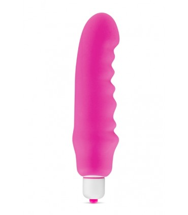 VIBRADOR SILICONA CHUBBIE ROSA