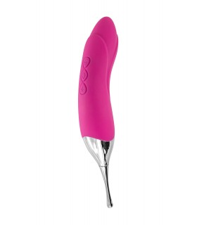 2 EN 1 BAGUETTE-VIBRATEUR PRÉCISION USB ROSE