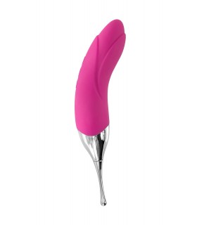 2 EN 1 BAGUETTE-VIBRATEUR PRÉCISION USB ROSE
