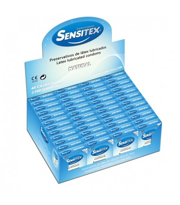 SENSITEX NATURAL VEGANO EXPOSITOR 48X3 UDS.