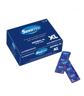 SENSITEX NATURAL XL VEGAN BOX 144 UNITS.