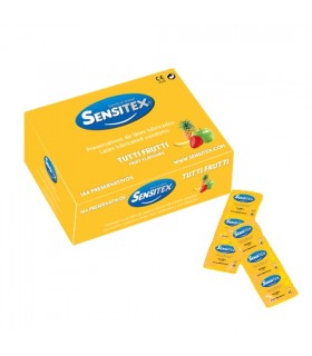 SENSITEX SAVEUR TUTTIFRUTTI VEGAN COFFRET 144 UNITÉS.