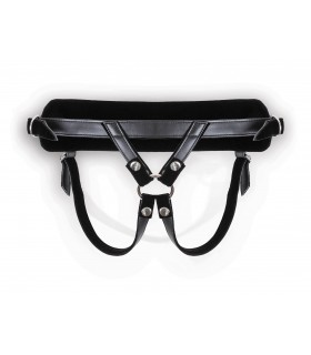 HARNESS WITH BLACK DILDO SIZE S