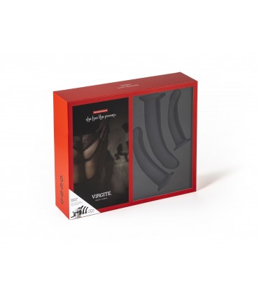 IMBRACATURA CON SET DILDOS NERI TAGLIE S/M/L