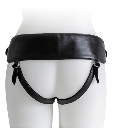 IMBRACATURA CON SET DILDOS NERI TAGLIE S/M/L