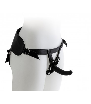 IMBRACATURA CON SET DILDOS NERI TAGLIE S/M/L