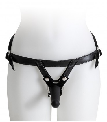 IMBRACATURA CON SET DILDOS NERI TAGLIE S/M/L