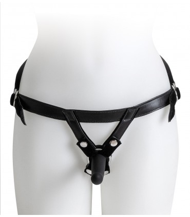 IMBRACATURA CON SET DILDOS NERI TAGLIE S/M/L