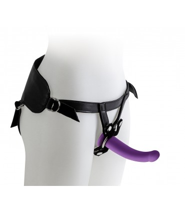 SET DI IMBRAGATURA CON DILDOS VIOLA TAGLIE S / M / L