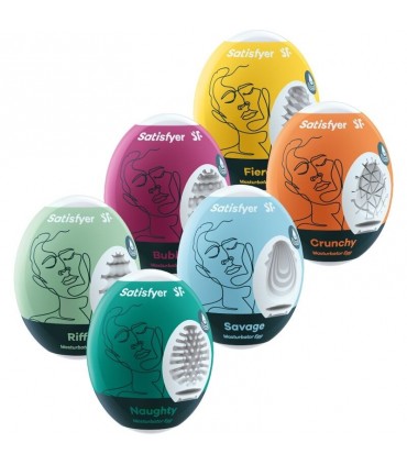 SATISFYER SET X 6 UOVA MASTURBATORE UOMO ASSORTITE