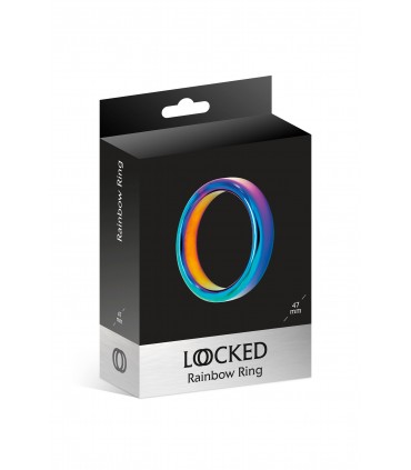 ANELLO ACCIAIO ARCOBALENO 38 MM