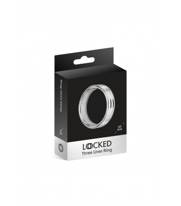 ANELLO 3 FILE ACCIAIO 40 MM X 50 MM