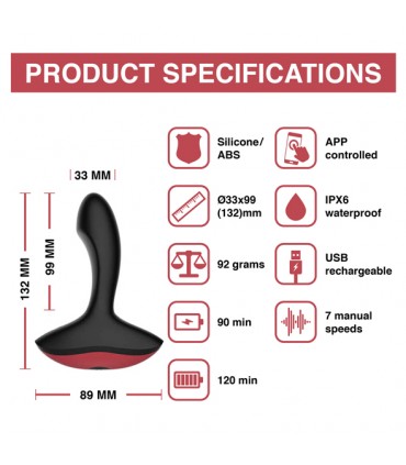APPLICATION MAGIC MOTION PROSTATE PLUG SOLSTICE