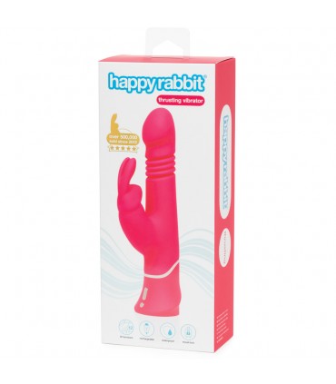 HAPPY CONIGLIO CHE SPINGE ROSA REALISTICO