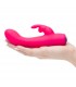 HAPPY RABBIT MINI VIBRATORE CONIGLIO RICARICABILE ROSA