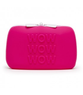 HAPPY RABBIT WOW STORAGE ZIP BAG SMALL PINK