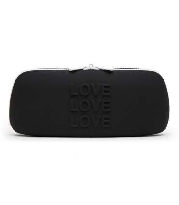 HAPPY RABBIT LOVE BORSA PORTAOGGETTI CON ZIP MEDIA NERA