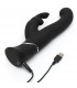 HAPPY RABBIT G-SPOT STROKER RABBIT VIBRATOR BLACK