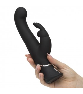 HAPPY RABBIT G-SPOT STROKER RABBIT VIBRATEUR NOIR