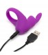 HAPPY RABBIT RECHARGEABLE COCK RING PURPLE