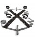 CINQUANTA SFUMATURE OLTRE IL LETTO CROSS RESTRAINT SILVER