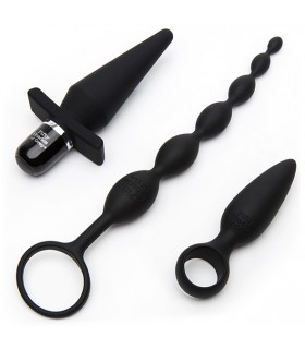 FIFTY SHADES PLEASURE OVERLOAD STARTER ANAL KIT (4 PIECE KIT)