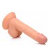 DILDO REALISTICO CON TESTICOLI CARNE 16'5 CM