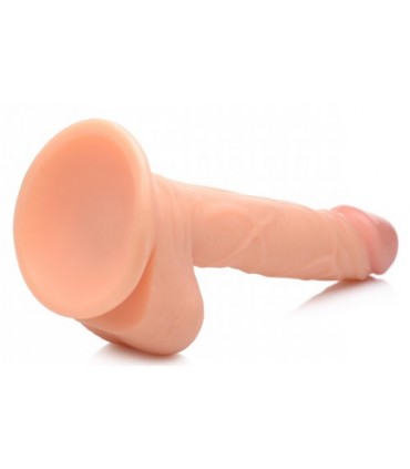 REALISTISCHER DILDO MIT HODEN 16,5 CM FLEISCH