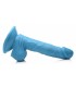 DILDO RÉALISTE AVEC TESTICULES 16'5 CM BLEU