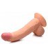 DILDO REALISTICO CON TESTICOLI CARNE 19 CM